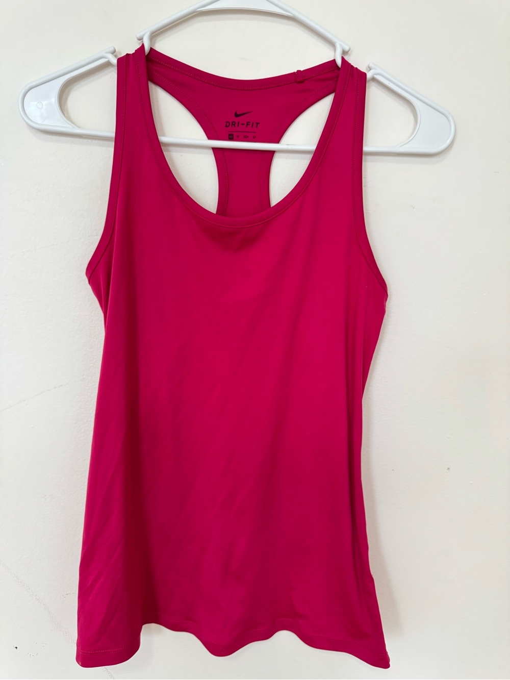Nike Women's Hot Pink Dri-FIT Racerback Muscle Tank